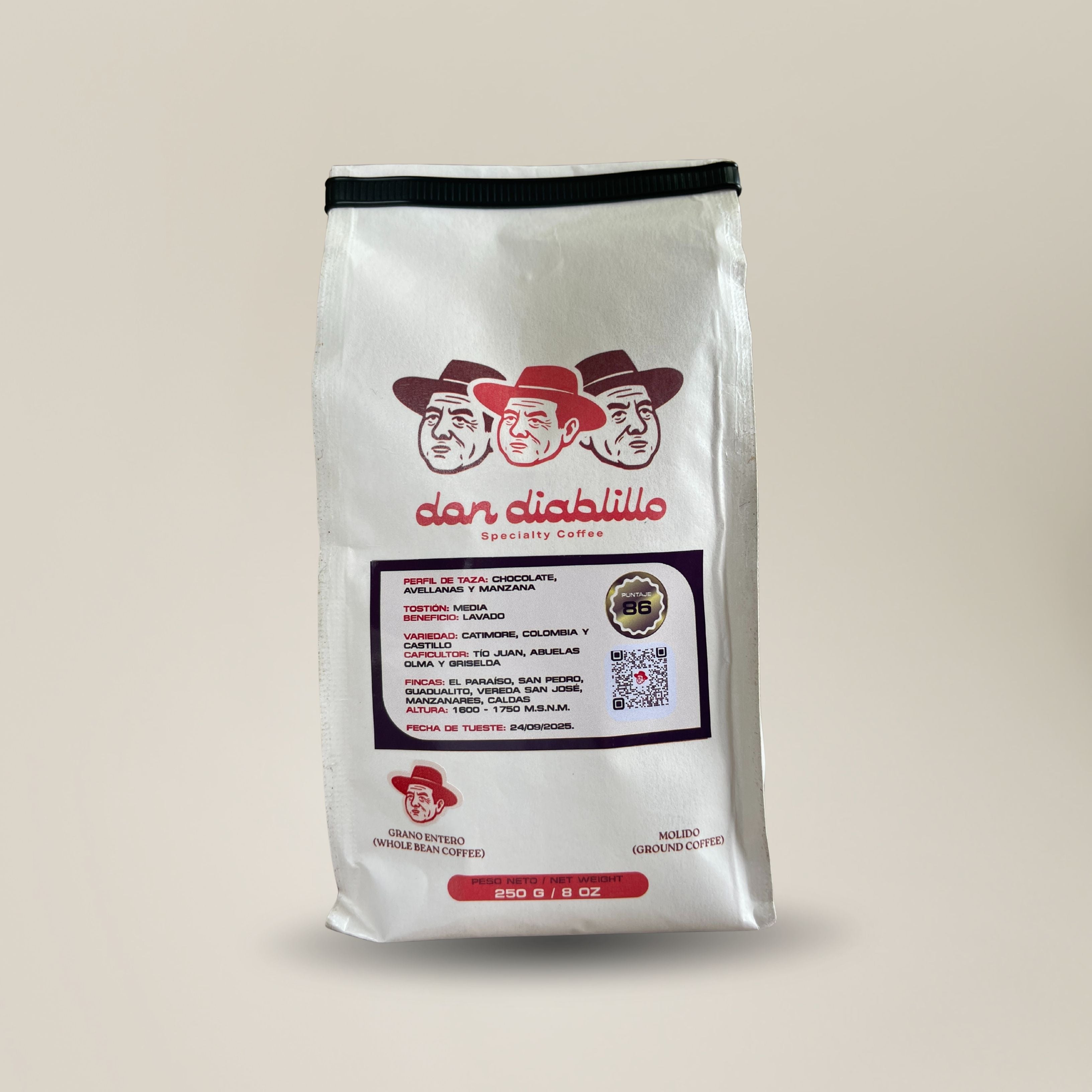 Café de Especialidad Lavado 250 g | Don Diablillo