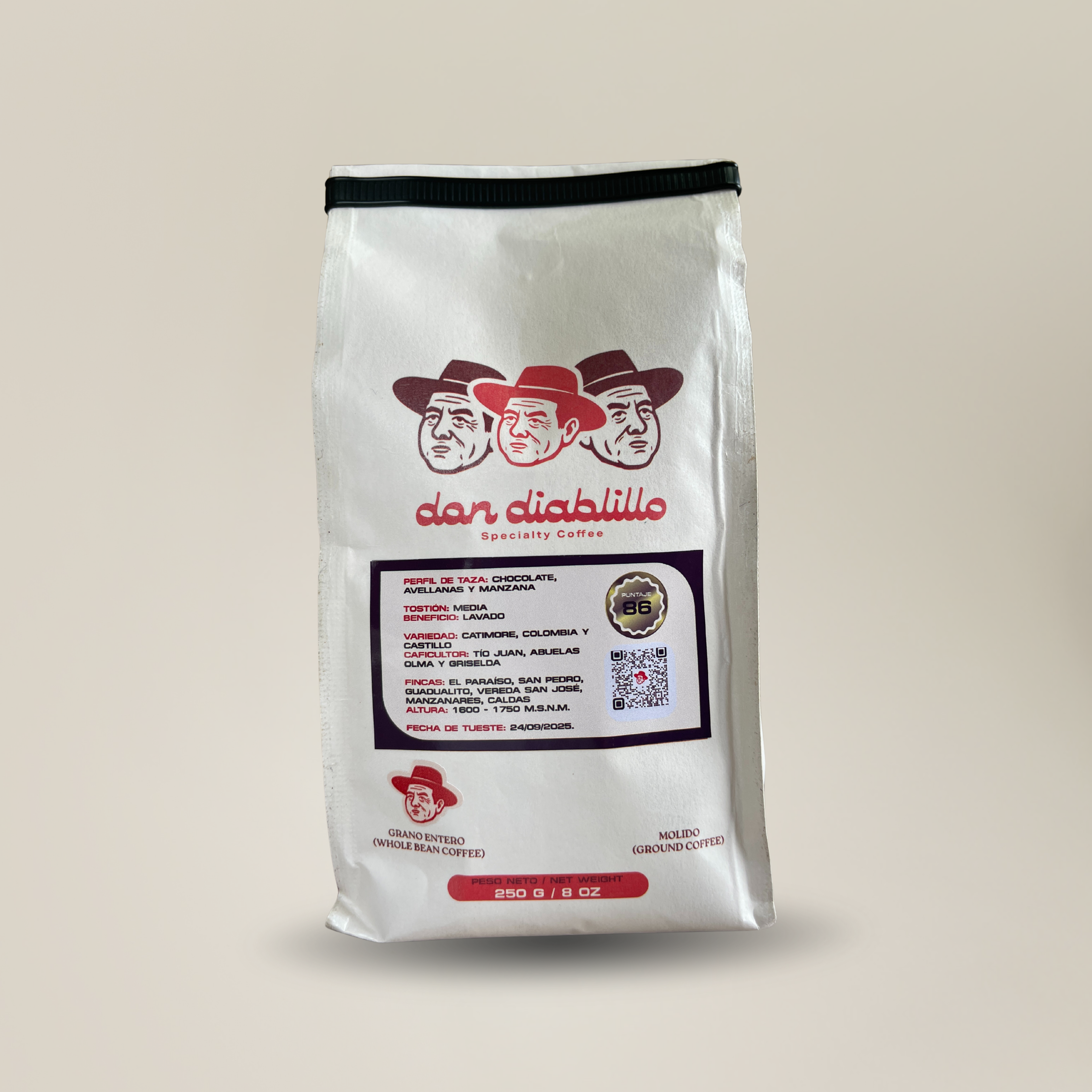 250 gramos | 8.8 Onzas