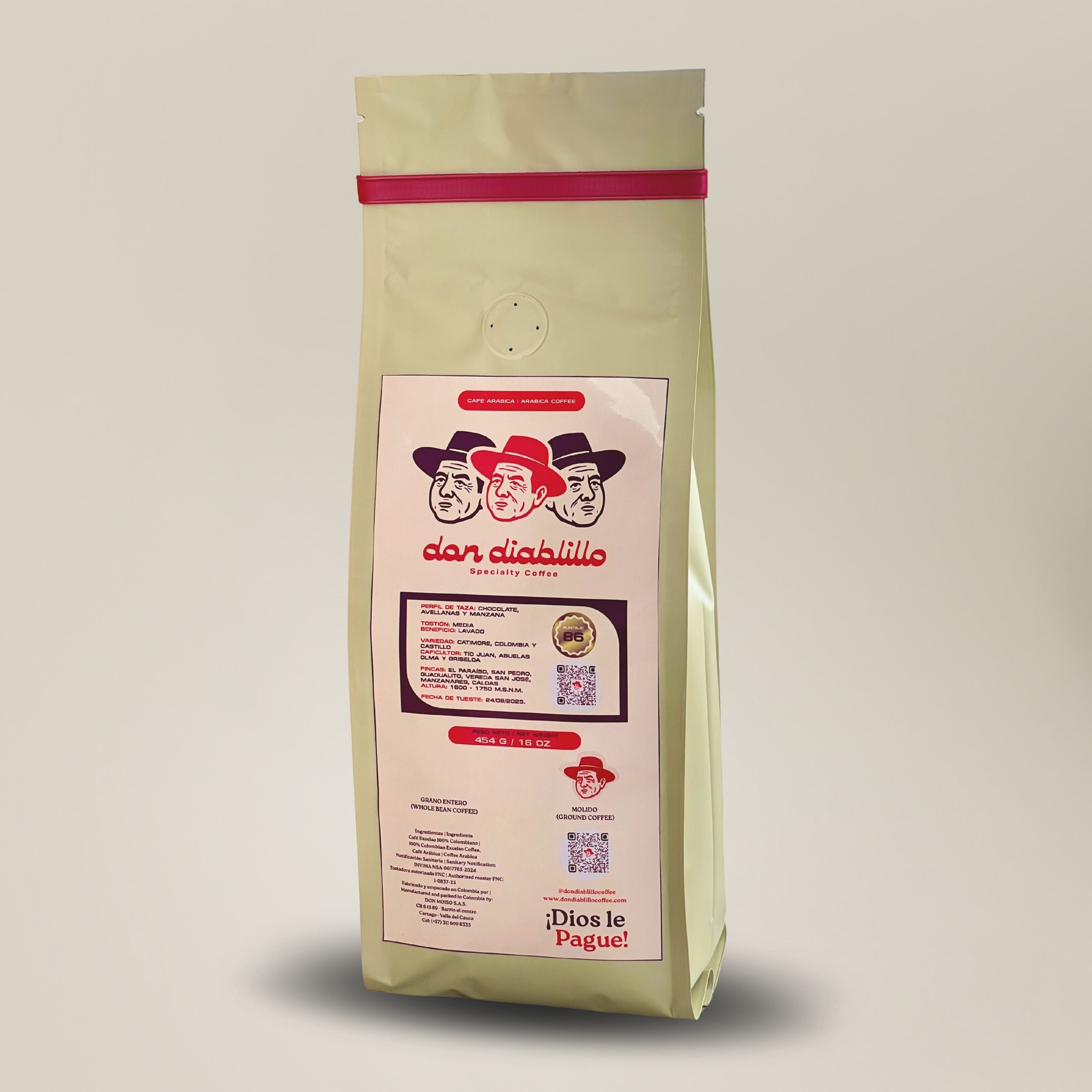 Café de Especialidad Lavado 454 g | Don Diablillo